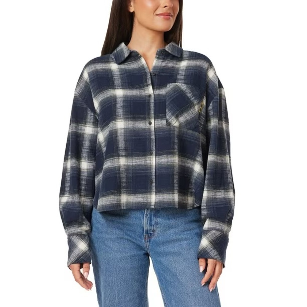Scotch &‎ Soda Women's Cropped Flannel Size XL